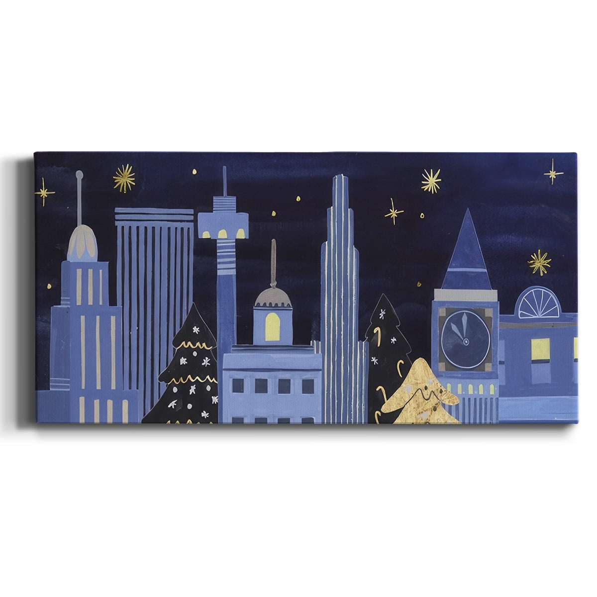 Holiday Night Collection D- Gallery Wrapped Canvas