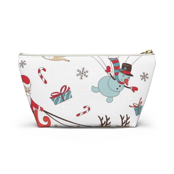 Holiday Novelty Makeup Bag Santa Claus Cosmetic Bag Christmas Gift Ideas