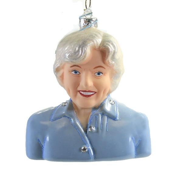 Holiday Ornament Betty White Glass Icon Tv Golden Girl Comedian Go6014