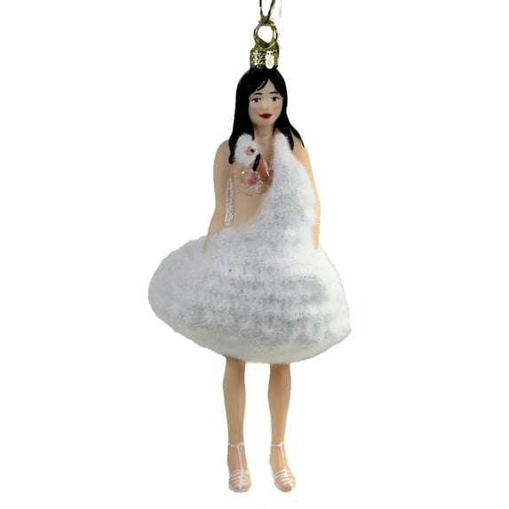 Holiday Ornament Bjork Glass Singer Swan Dress Academy Award Go6431