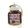 thumbnail image 1 of Holiday Ornament Fa La La Nutella Glass Hazelnut Cocoa Spread Sweet Go6670, 1 of 3