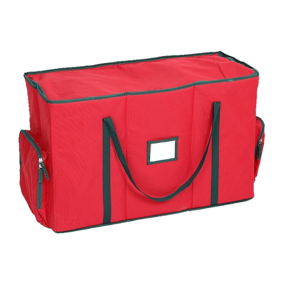 Holiday Ornament Featuring Modular Pockets, Lid, and Ergonomic Handles for Compact Storage