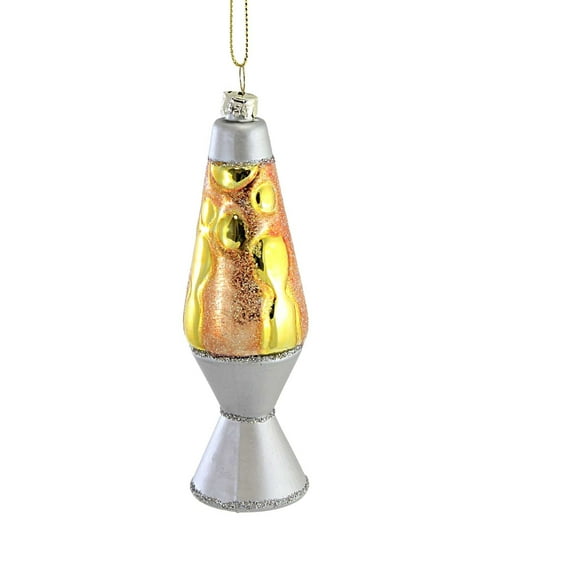 Holiday Ornament Lava Lamp Glass Ornament Retro 60S 70S Slime Go8357 Orange