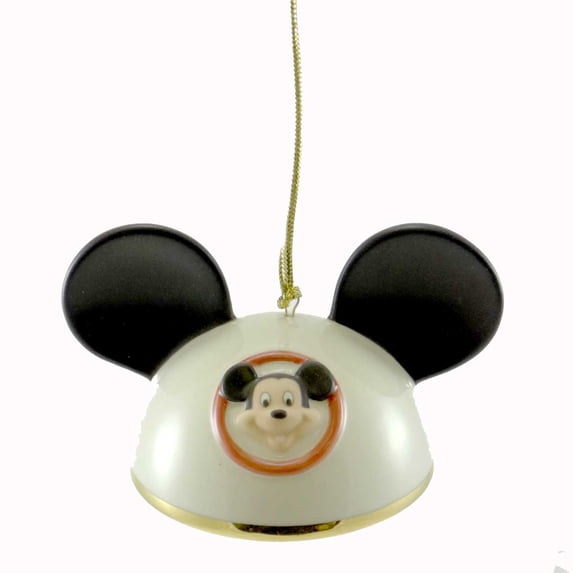 Holiday Ornament Mickey Mouse Ears Boy Porcelain Lenox Christmas Disney 760538