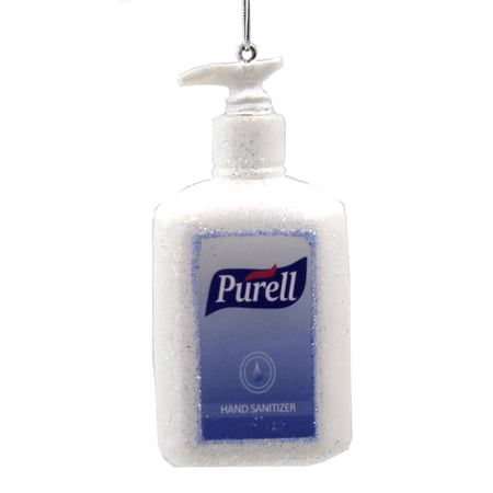 Holiday Ornament Purell Hand Sanitizer Glass Germs Cooties Go8020