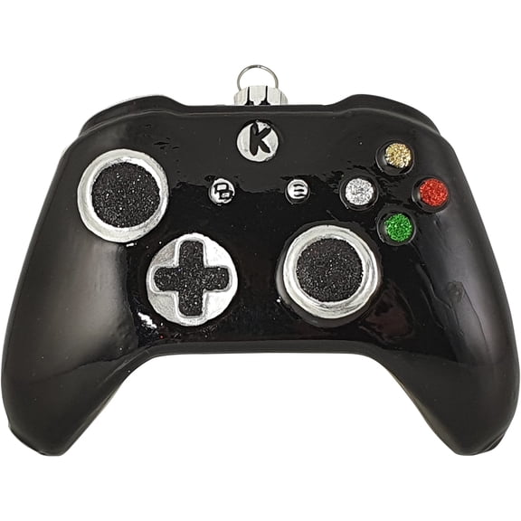 Holiday Ornament Video Game Controller. Glass Hand Held 01178.