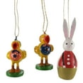 thumbnail image 1 of Holiday Ornament Wooden Rabbit & Chicks Set/3 Springtime Easter Ro2100i-Ro2081, 1 of 3