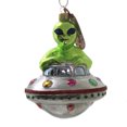 thumbnail image 1 of Holiday Ornaments Alien Riding Ufo Outer Space Ship 2117, 1 of 3