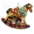 thumbnail image 1 of Holiday Ornaments Christmas Rocking Horse Glass Toys Santa Bear 191515, 1 of 2