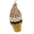 thumbnail image 1 of Holiday Ornaments Ice Cream Cone With Sprinkles Soft Serve Vanilla 0879Np, 1 of 2