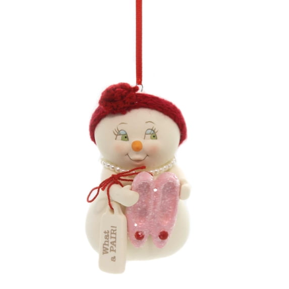 Holiday Ornaments What A Pair Porcelain Snowpinions Christmas Shoes 6000936