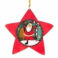 thumbnail image 1 of Ganz 4.50In Wood Ornaments, Wood, Christmas Wooden Ornament Flat 144259 Starsanta, 1 of 4