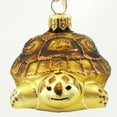 thumbnail image 1 of Holiday Ornaments YELLOW/BROWN TURTLE Glass Poland Mouth Blown Glass, 1 of 2