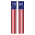 thumbnail image 1 of Holiday Outdoor Decorations, 4Th of July Outdoor Decor, Front Door Decor, American Flag Decor, 72X12 In, Red Stripes, Blue Field, 2 Pc, Vertical Hanging, 1 of 3