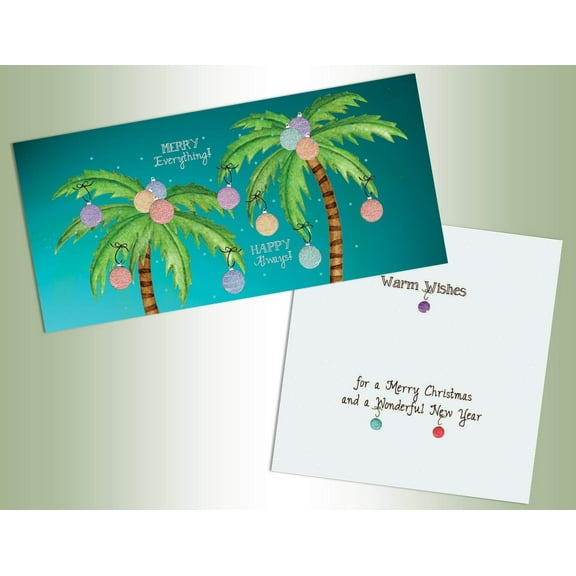 Holiday Palms - Long Glitter