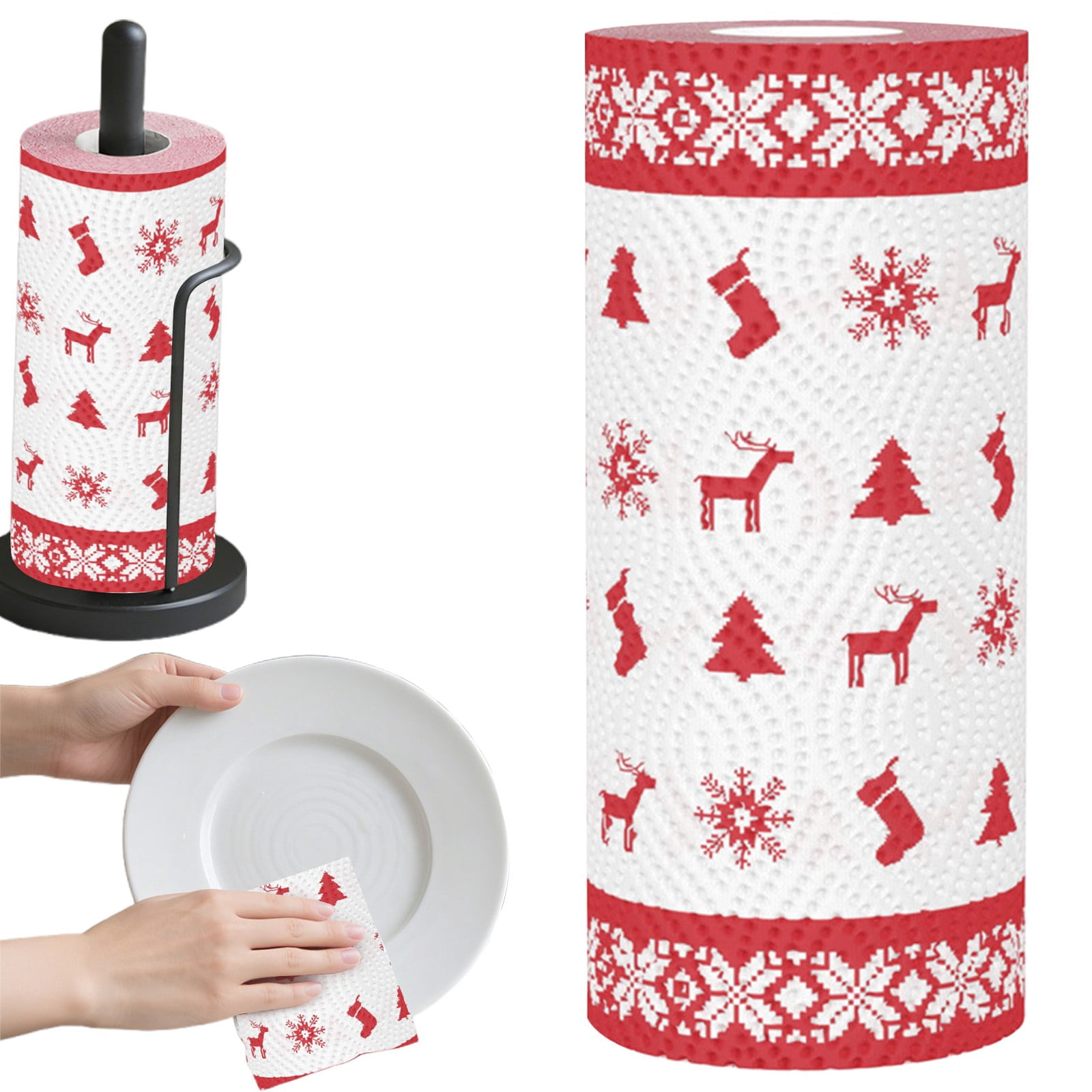 Holiday Paper Towels ! Christmas Kitchen Paper Towels, Holiday Print ...