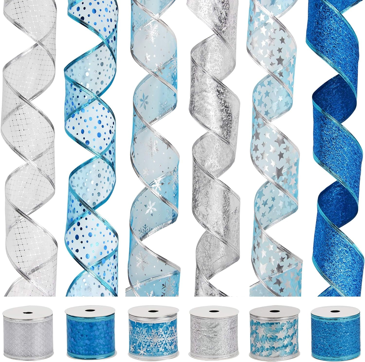 Holiday Party Ribbons Assorted Patterns Decorative Christmas Ribbon ...