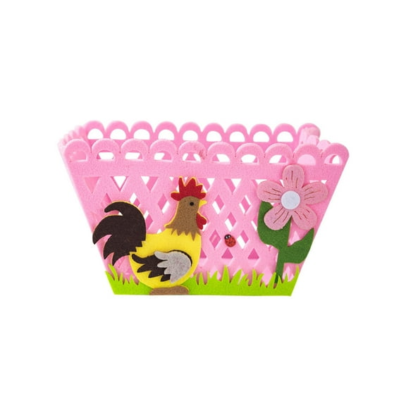 Holiday Party Supplies Colorful Rooster Storage Basket for Holding Eggs