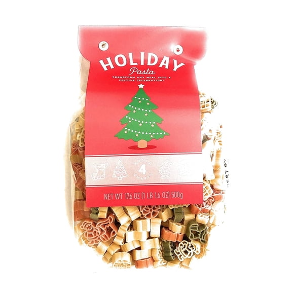 Holiday Pasta with Christmas Shapes 17.6 oz bag