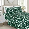 thumbnail image 1 of Holiday Pattern Microfiber- Wrinkle and Fade Resistant (6-Piece) Bedding Set, King, Hunter Green Christmas Tree, 1 of 5