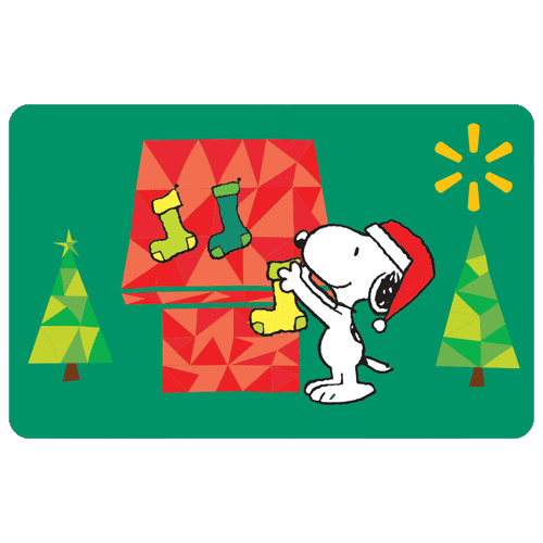 Holiday Peanuts Holiday Cheer Walmart eGift Card