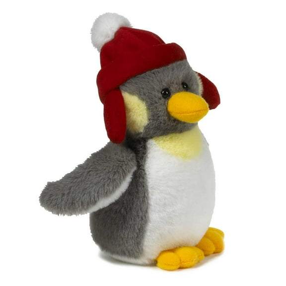 Holiday Penguin Plush Ganz Soft Spots Penguin w/ Sound (Red)