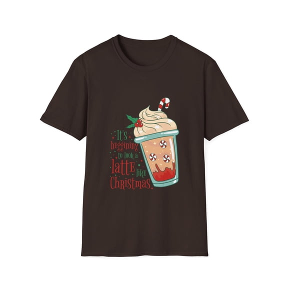 Holiday Peppermint Candy Cane Coffee Graphic Novelty Tees