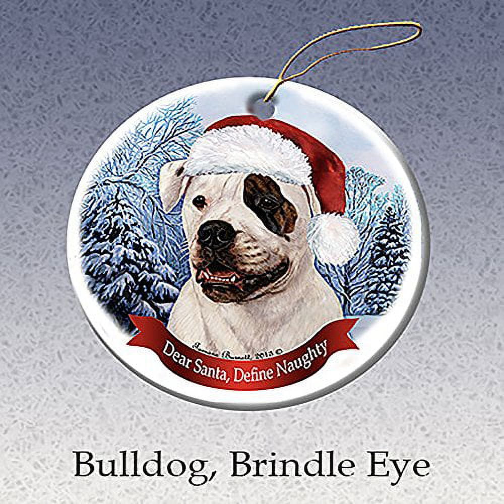 American bulldog ornament top