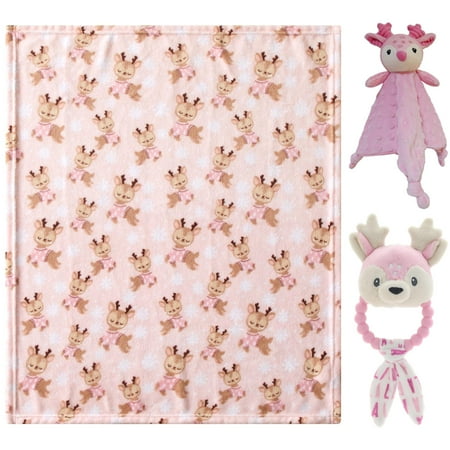 Holiday Pink Deer Baby Bundle