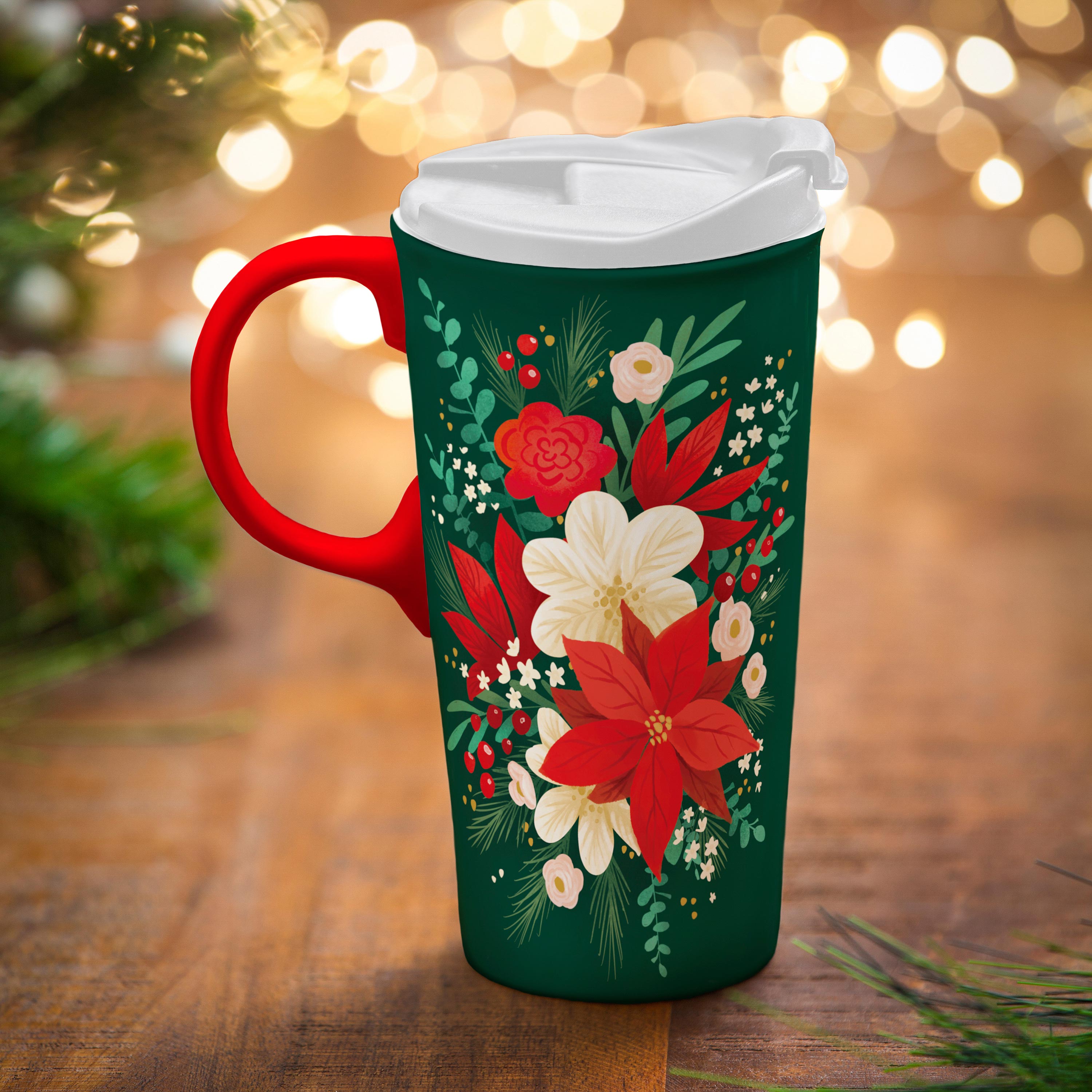 Large Travel Mug With Handle Colias Wing 24 Oz Ceramic Mug - Dots Relief  Design, Large Travel Mug For Coffee & Tea (Multiple Colors) 24oz Large Ceramic  Mug With Dots