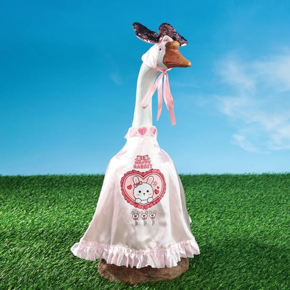 Holiday Porch Goose Outfits Valentine St. Patrick Easter Summer 4th of July Fall Halloween Christmas Lawn Porch Goose Clothing for Yard Lawn Decor