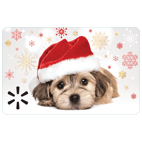 Holiday Precious Pup Walmart Gift Card