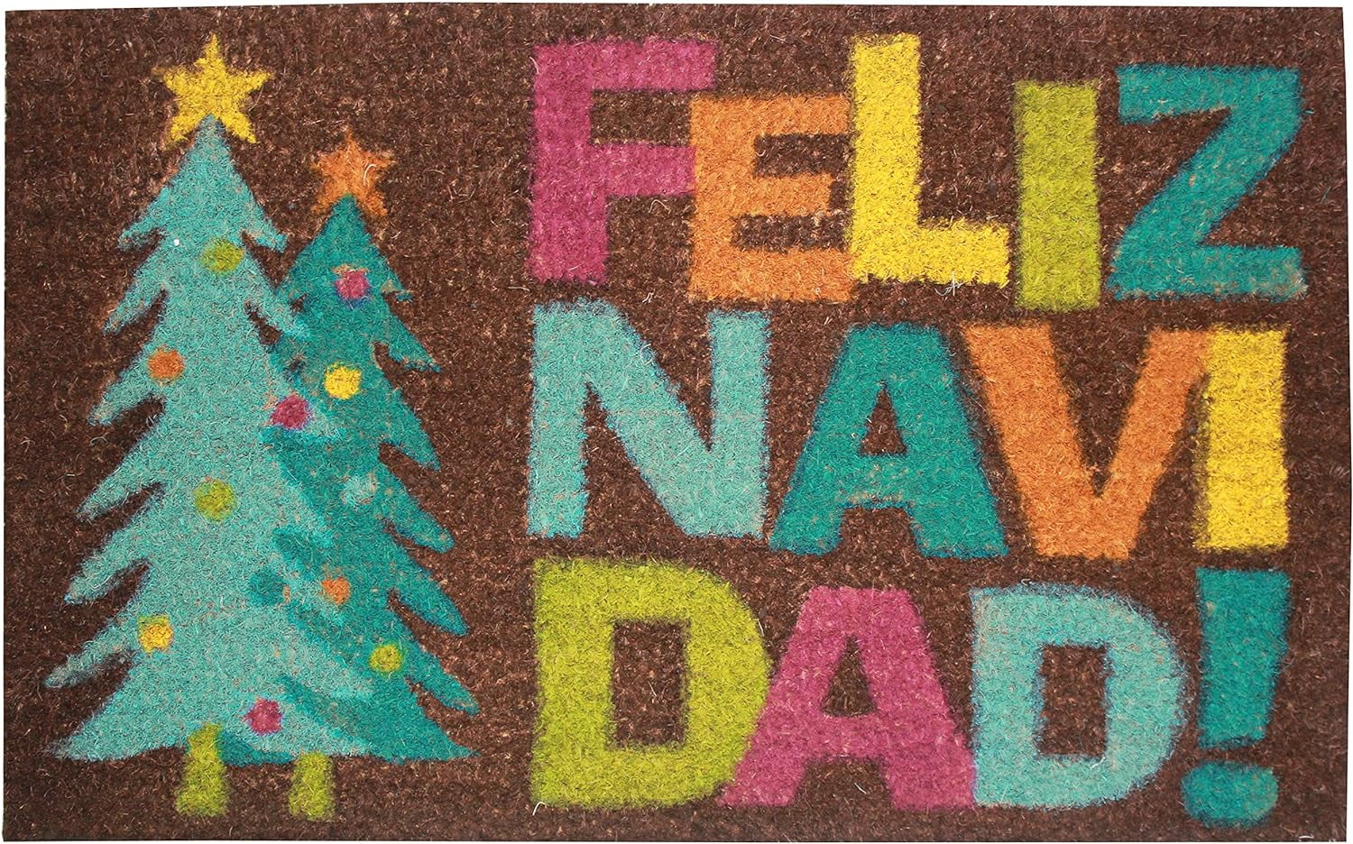 Holiday Coir Doormat 18x28 Christmas Welcome Mat Wonderland Collection - 18x28 - Gnomes