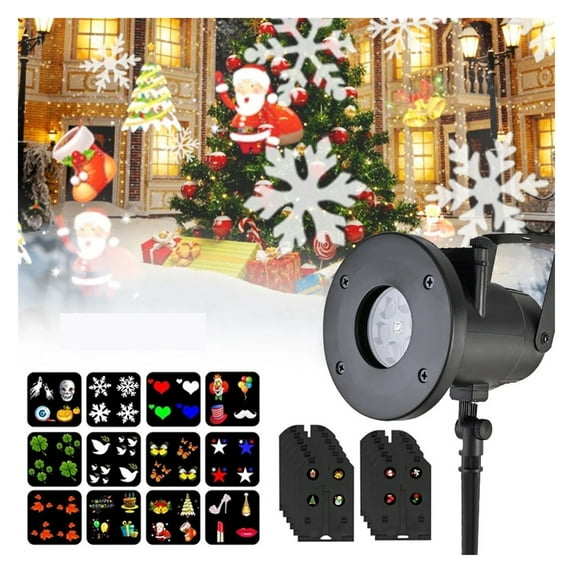 Holiday Projector Light, Christmas 12 Pattern Projector Light Led Landscape Waterproof Lamp Stage Spotlight Moving Light Outdoor Indoor Decorations
--------
,Make Atmosphere More Romantic
