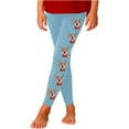 thumbnail image 1 of Holiday Reindeer Pattern High-Rise Elasticated Sports Jogger Pants for Girls - Festive Christmas Leggings with Stretchy Fit, 1 of 5