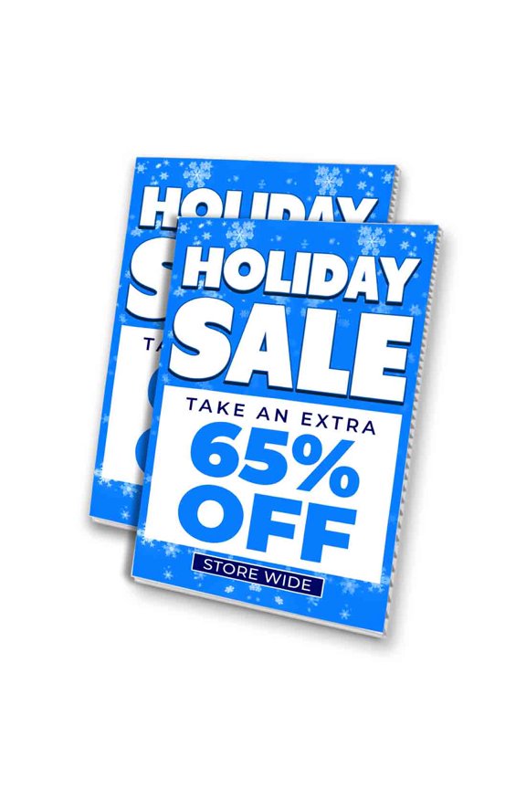 Holiday Sale 65 Percent Off (24" X 36") 4mm Corrugated Plastic Panel, Graphics Applied To 1 Side (Pk of 2)