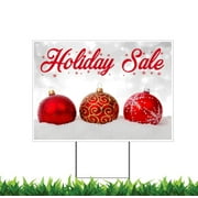 Holiday Sale Sign, Retail Sale Sign, Yard Sign, 18x12, 24x18, 36x24, H-Stake Included, v1