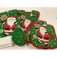 thumbnail image 1 of Holiday Santa 5 Pc Kitchen Towel Set - Towels, Oven Mitt & Potholders - Nwt, 1 of 6