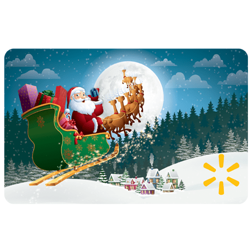 Holiday Santa Is Coming To Town Walmart Gift Card