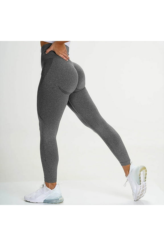 Liquid Seamless High-Waist Yoga Pants - Seamless Butt Lifting Workout Leggings for Women High Waist Yoga Pants Full Length Yoga Leggings with Pockets