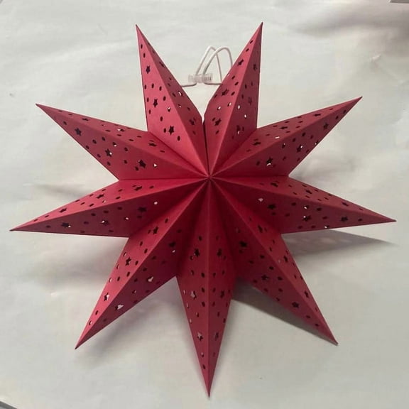 Holiday Savings ASXITE Home Decorations,Fall/Winter Lights Decorations,Star Light Lampshade 9-Pointed Star Suspension