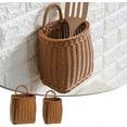 thumbnail image 1 of PRETXORVE Kitchen Baskets, Kitchen Basket Organizer, Plastic Woven Wall Hanging Storage Basket Home Living Room Kitchen Wall Decoration Hanging Basket, 1 of 3