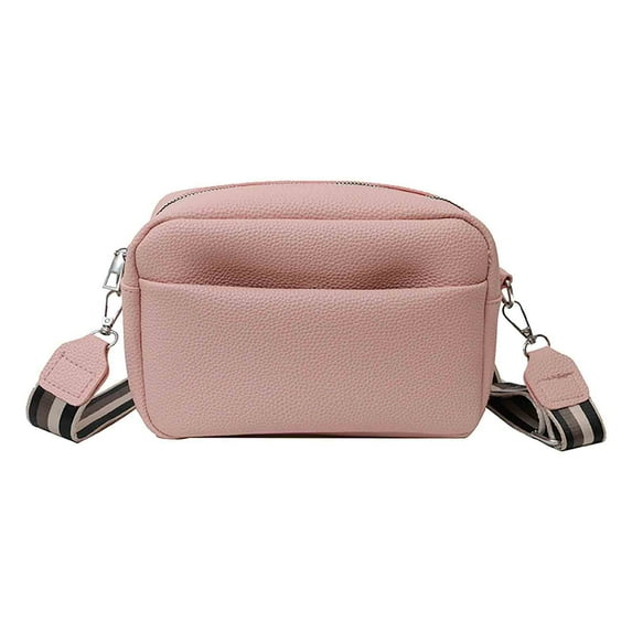 Summer Savings! PRETXORVE One Shoulder Crossbody Bag Leather Large Capacity Multi Compartment Women Bag