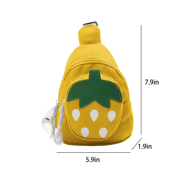 PRETXORVE Strawberry Chest Bag Crossbody Bag Purse Ages 3-11