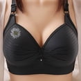 thumbnail image 1 of Tbopshirt Wireless Bras for Women Plus Size Printing Gathered Together Breathable Everyday Bras Underwear No Rims, 1 of 4