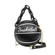 Holiday Savings Deals! Kukoosong Crossbody Bags for Women Shoulder Bag Personalized Round Ball Female Bag Chain Basketball Bag All-Match Satchel Small Bag Pink