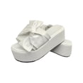 thumbnail image 1 of Kukoosong Platform Sandals Summer Slippers Thick Soled Sandals Casual Women Bow Shoes Slippers Sandals Women White 43, 1 of 3