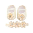 thumbnail image 1 of Kukoosong Toddler Sandals Baby Girls Boys Shoes Soft Sole Non-Slip Baby Toddler Sandals Yellow 12-15 Months, 1 of 4