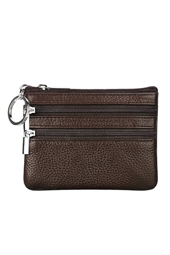 Wallets for Women Money Bags Small Change Womens Wallets Key Holder Case Mini Zipper Coin Wallet Coffee One Size