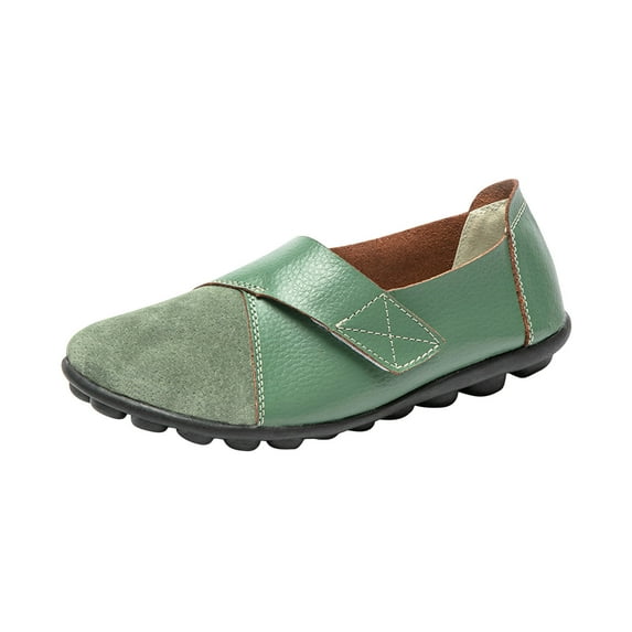 Holiday Savings Deals! Kukoosong Womens Comfort Flats Womens Premium Orthopedic Shoes Comfy Shoes Casual Roman Sandals Casual Shoes for Women Green 40